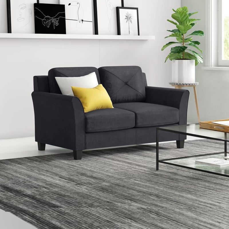 Michanco 3 Inch Black Sofa Legs Set of 4 Square Tapared Wood Furniture Feet for Couch Sofa Ottoman - Image 3